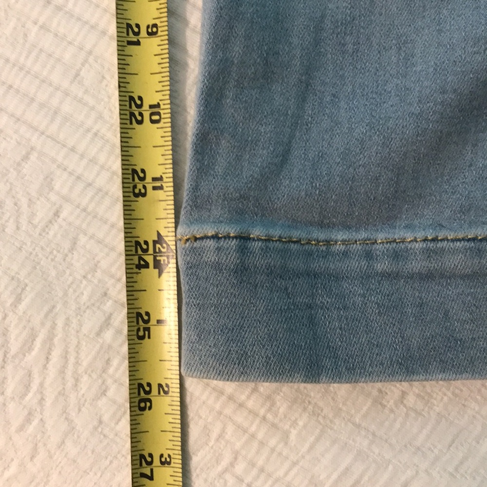 Maeve by Anthropologie Collette Light Wash Blue Denim Patch Pocket Jeans 30 - Picture 15 of 17